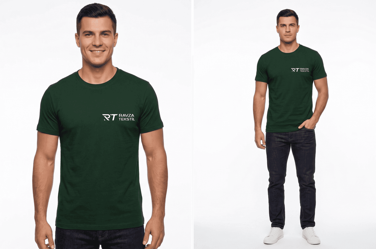 Bisiklet Yaka Tişört
