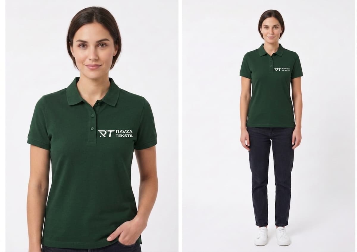 Polo Yaka Tişört Kadın